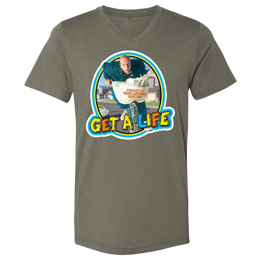 Unisex V-Neck T-Shirt - XKZX3QKN - Military Green - 11