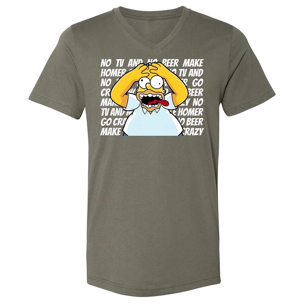 No TV and No Beer Make Homer Go Crazy - Military Green - 11