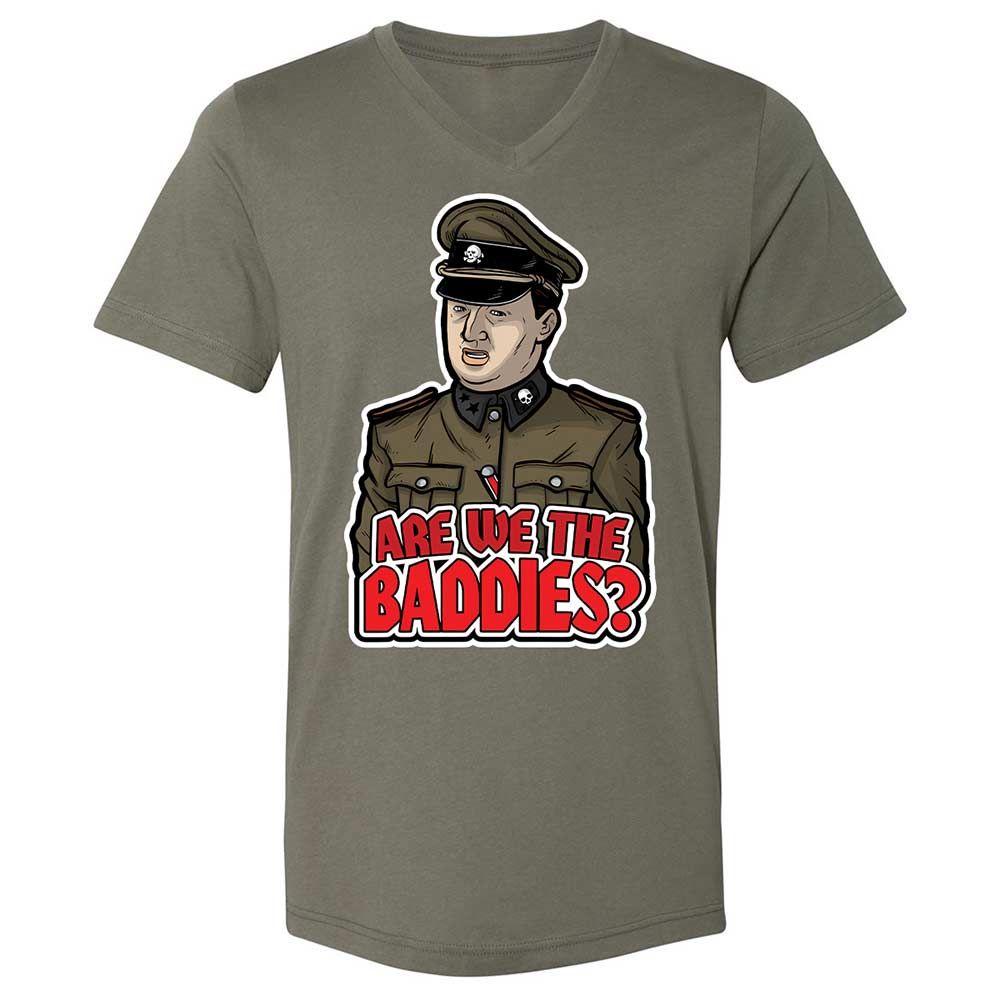 Unisex V-Neck T-Shirt - T4VSMETK - Military Green - 11