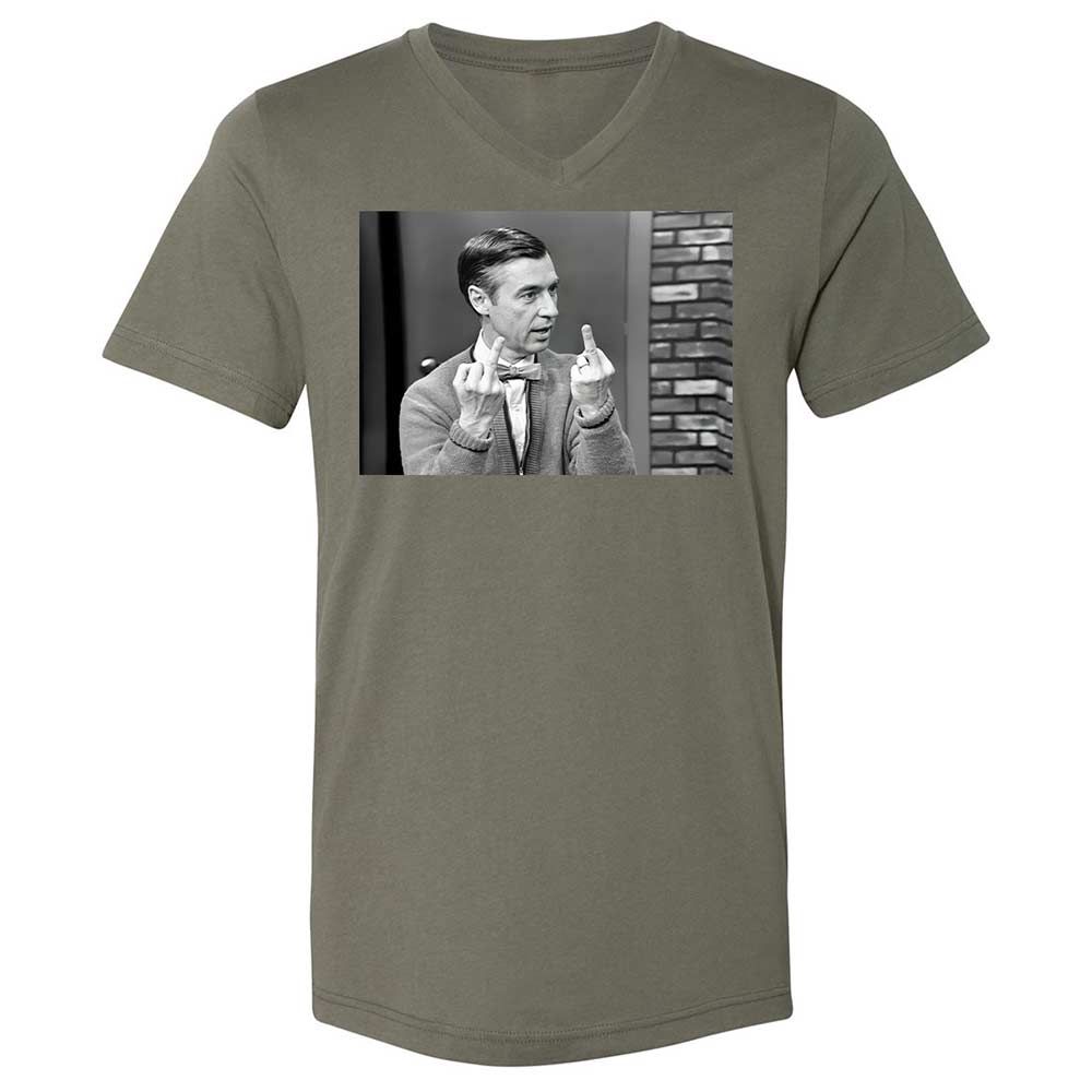 Unisex V-Neck T-Shirt - 2Y5HJG7Z - Military Green - 11