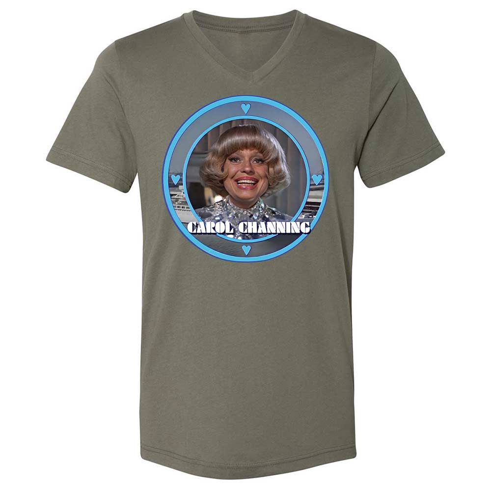 Unisex V-Neck T-Shirt - 54AK2ZTY - Military Green - 11