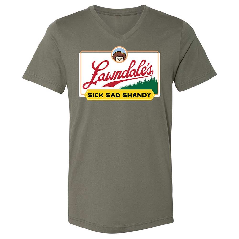 Unisex V-Neck T-Shirt - SRGN21SY - Military Green - 11