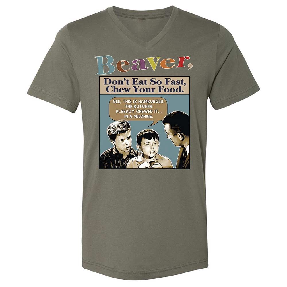 Unisex V-Neck T-Shirt - P4D9LL38 - Military Green - 11