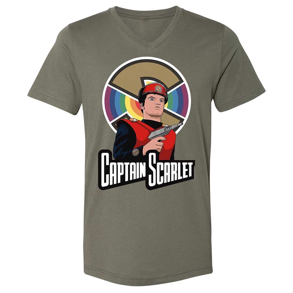 Unisex V-Neck T-Shirt - 4NJ375XF - Military Green - 11