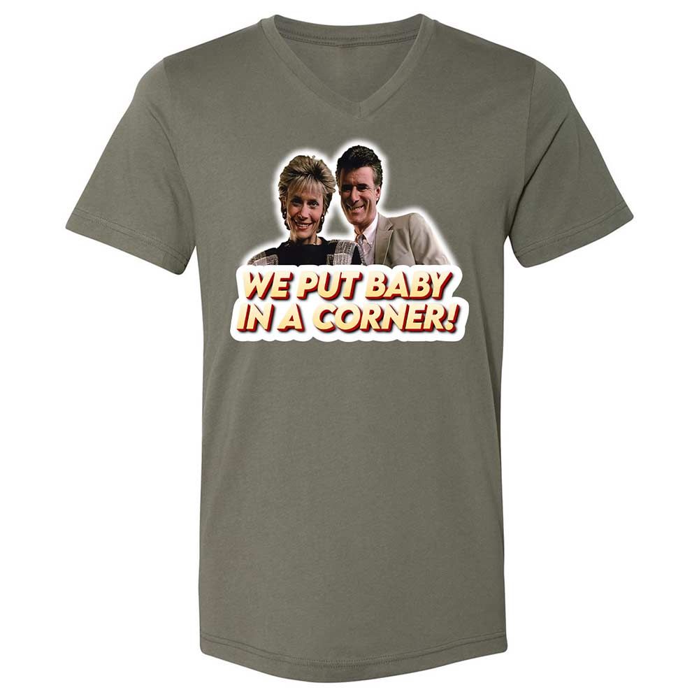 Unisex V-Neck T-Shirt - XS3JF3F2 - Military Green - 11
