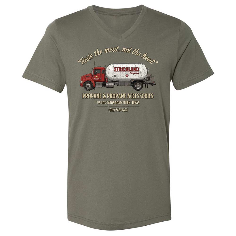 Unisex V-Neck T-Shirt - 2EKFUU34 - Military Green - 11