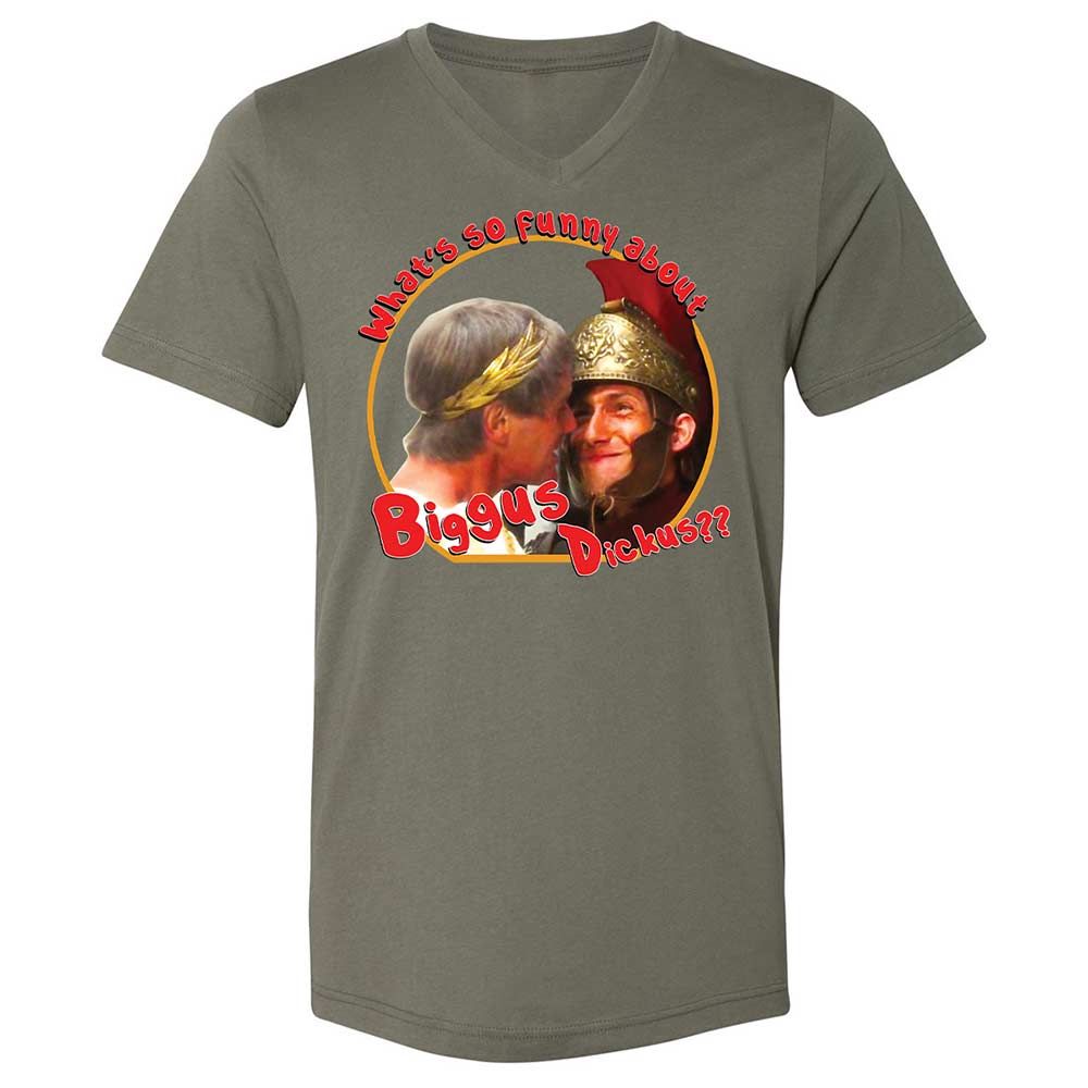 Unisex V-Neck T-Shirt - SU4ERRCC - Military Green - 11