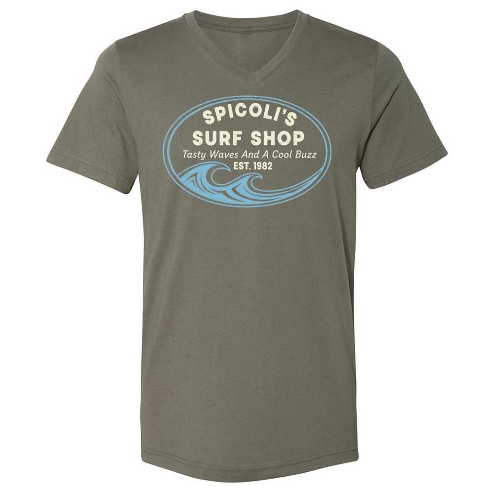 Unisex V-Neck T-Shirt - CV9UFMQT - Military Green - 11