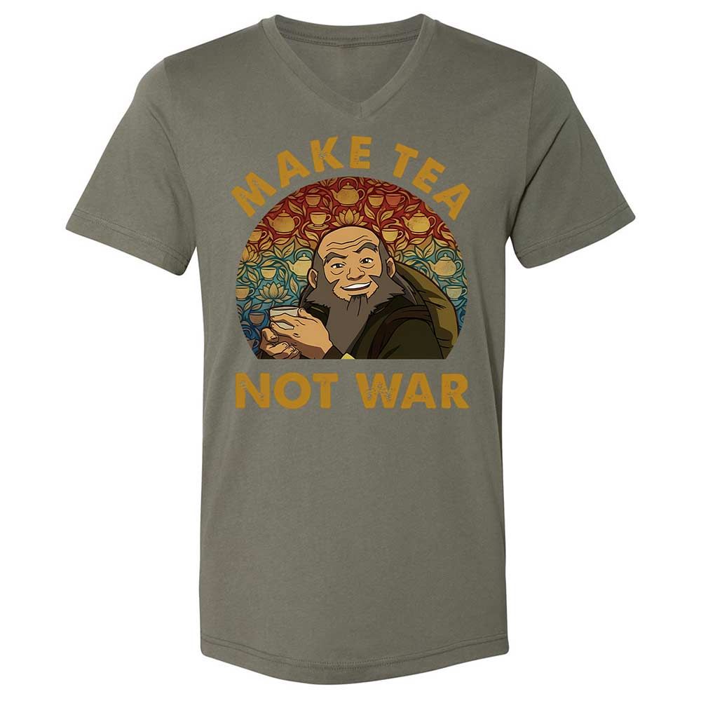 Unisex V-Neck T-Shirt - 9WJNUKF2 - Military Green - 11
