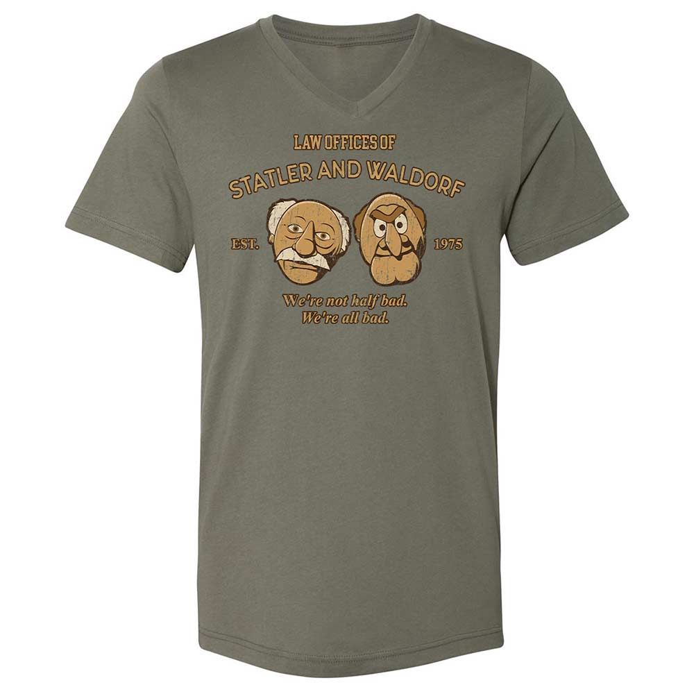 Unisex V-Neck T-Shirt - 1VMU8ZUK - Military Green - 11