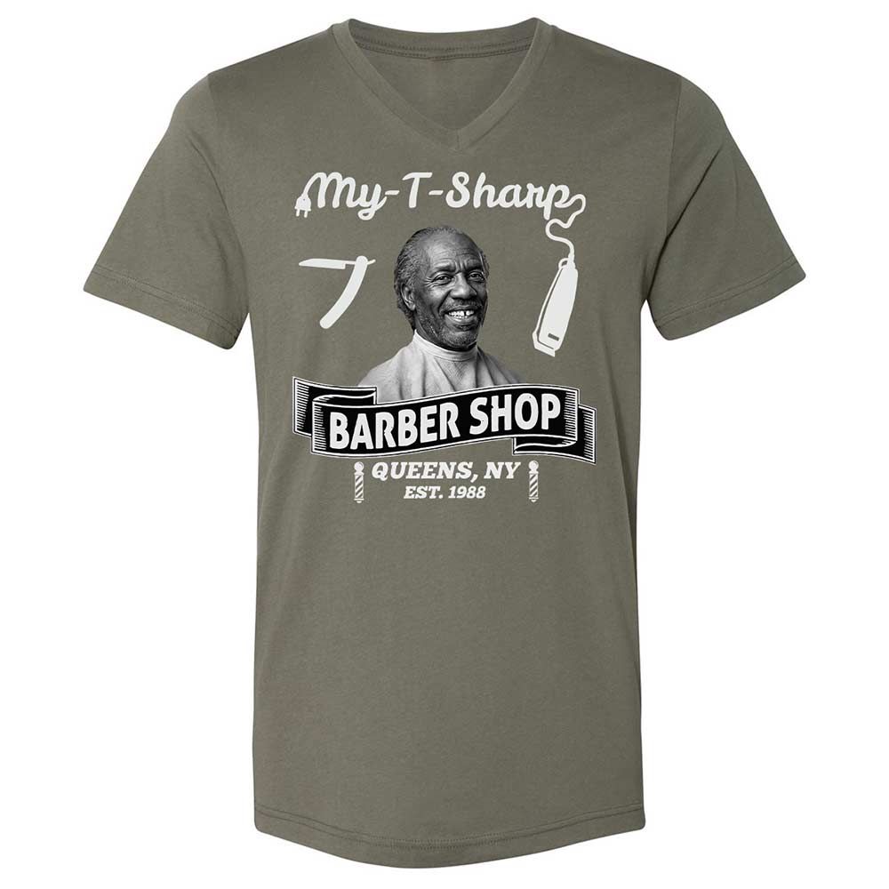 Unisex V-Neck T-Shirt - SAJXT2FT - Military Green - 11