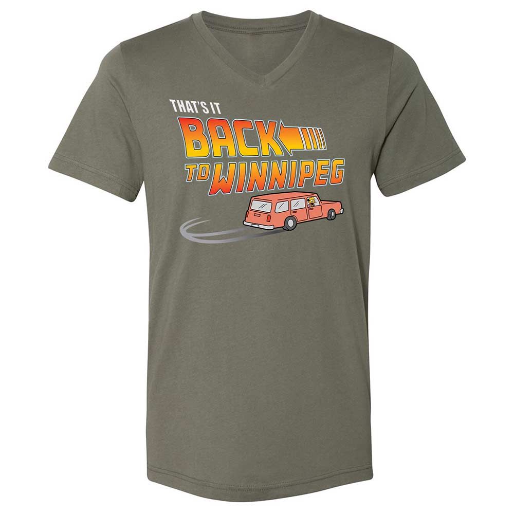 Unisex V-Neck T-Shirt - KXQABK3J - Military Green - 11