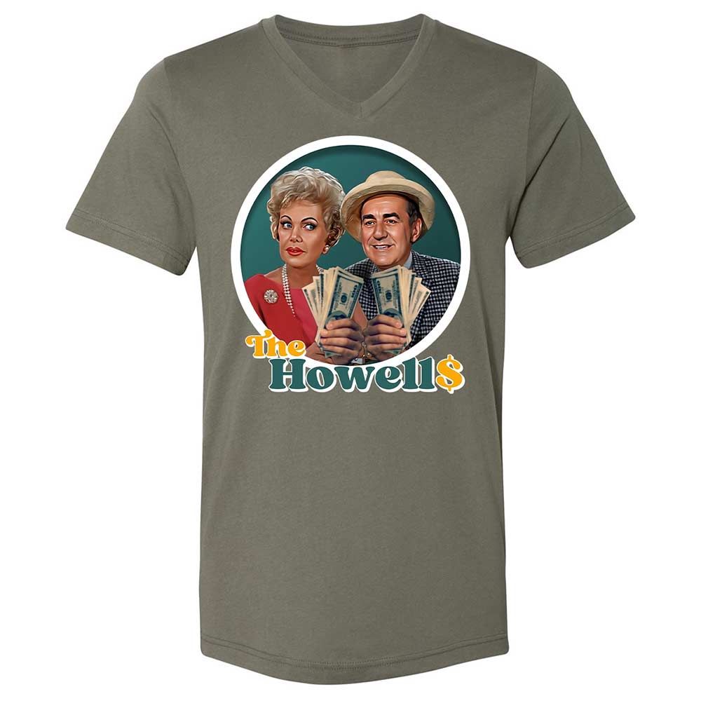 Unisex V-Neck T-Shirt - J85LEMM9 - Military Green - 11