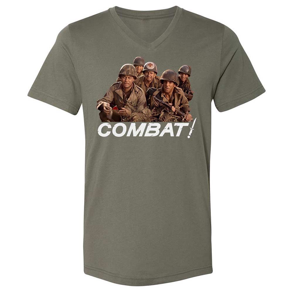 Unisex V-Neck T-Shirt - FF5MBPQC - Military Green - 11