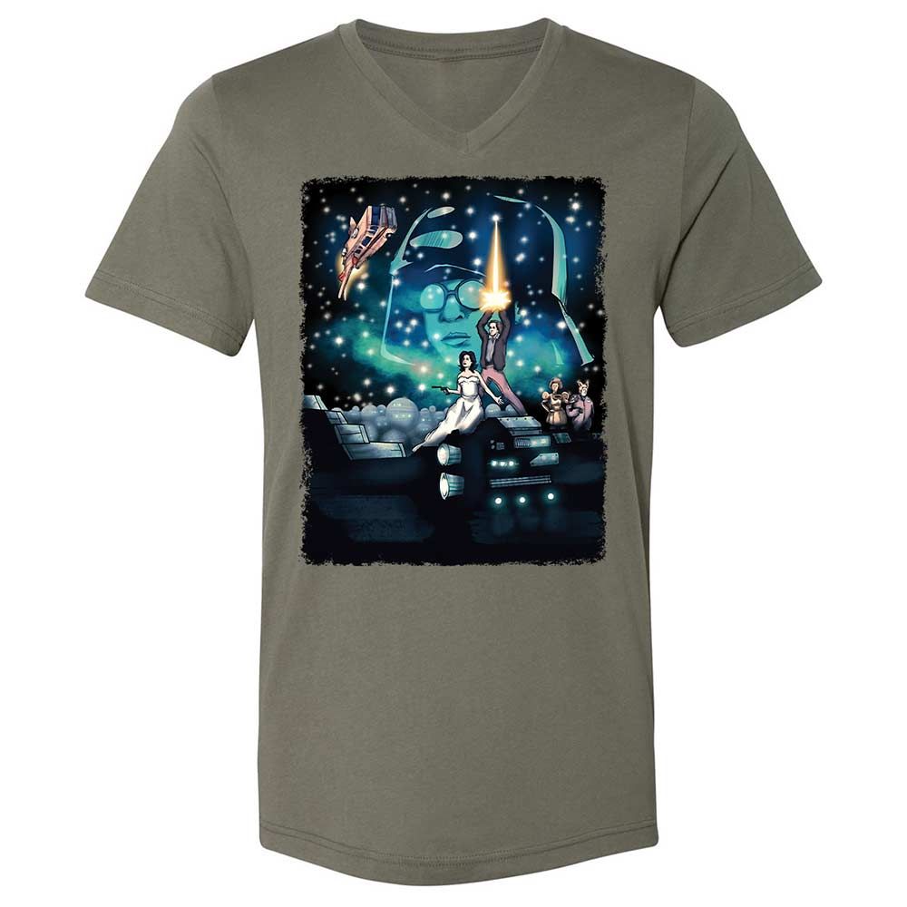 Unisex V-Neck T-Shirt - 5JEGZ8H2 - Military Green - 11