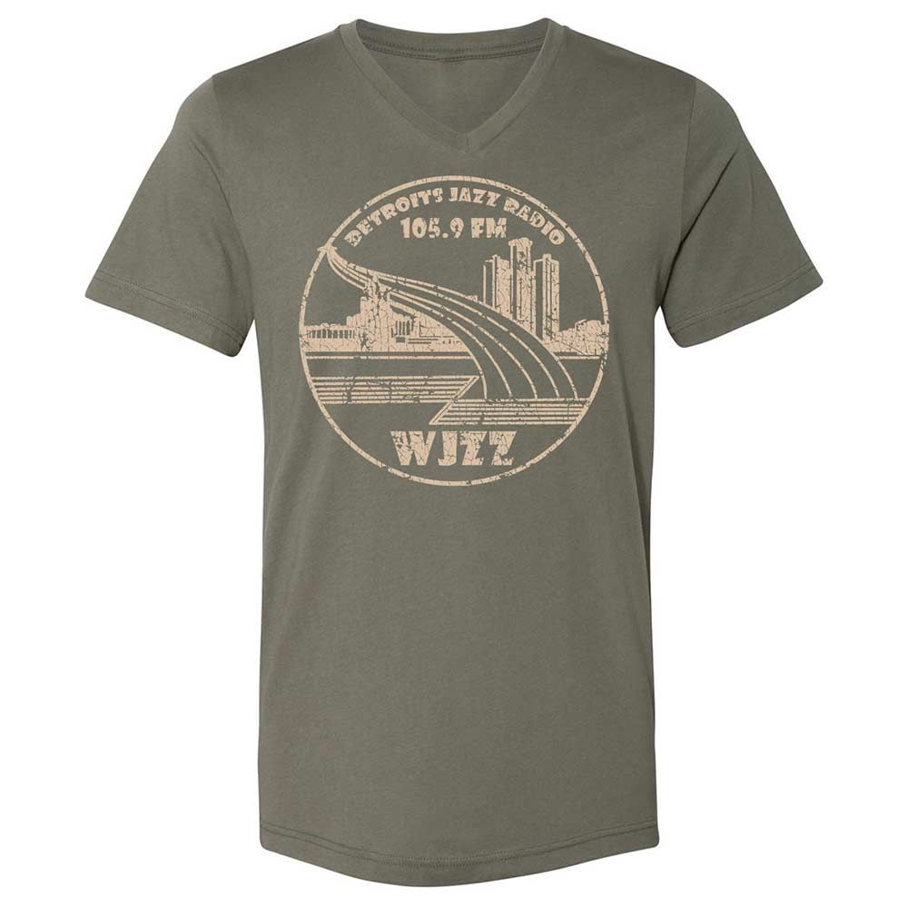 Unisex V-Neck T-Shirt - 7NWAS2FT - Military Green - 11