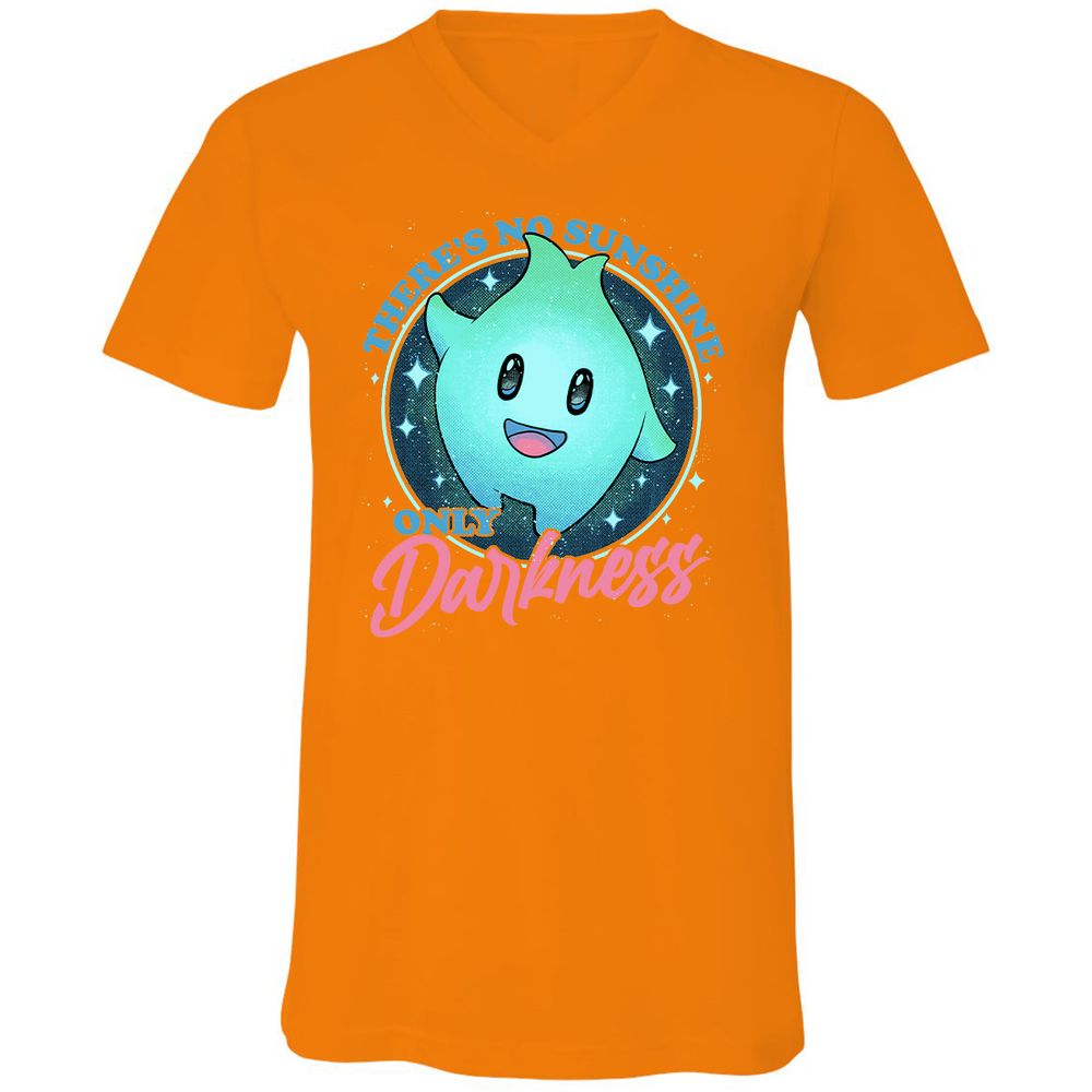 Unisex V-Neck T-Shirt - L6FCQWUF - Orange - 11