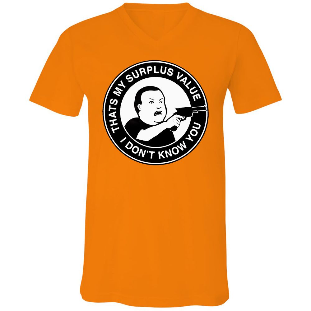 Unisex V-Neck T-Shirt - PTHUHT7A - Orange - 11