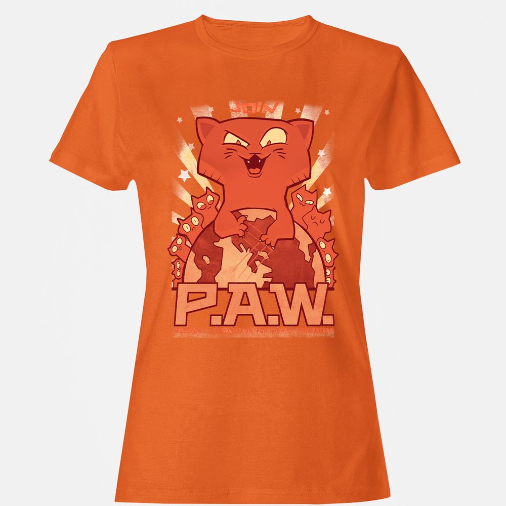 Women's T-Shirt - AKHXD7TQ - Orange - 11