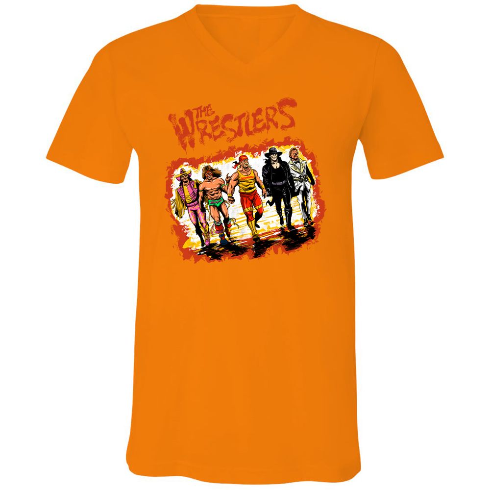 Unisex V-Neck T-Shirt - 2SWHU13X - Orange - 11