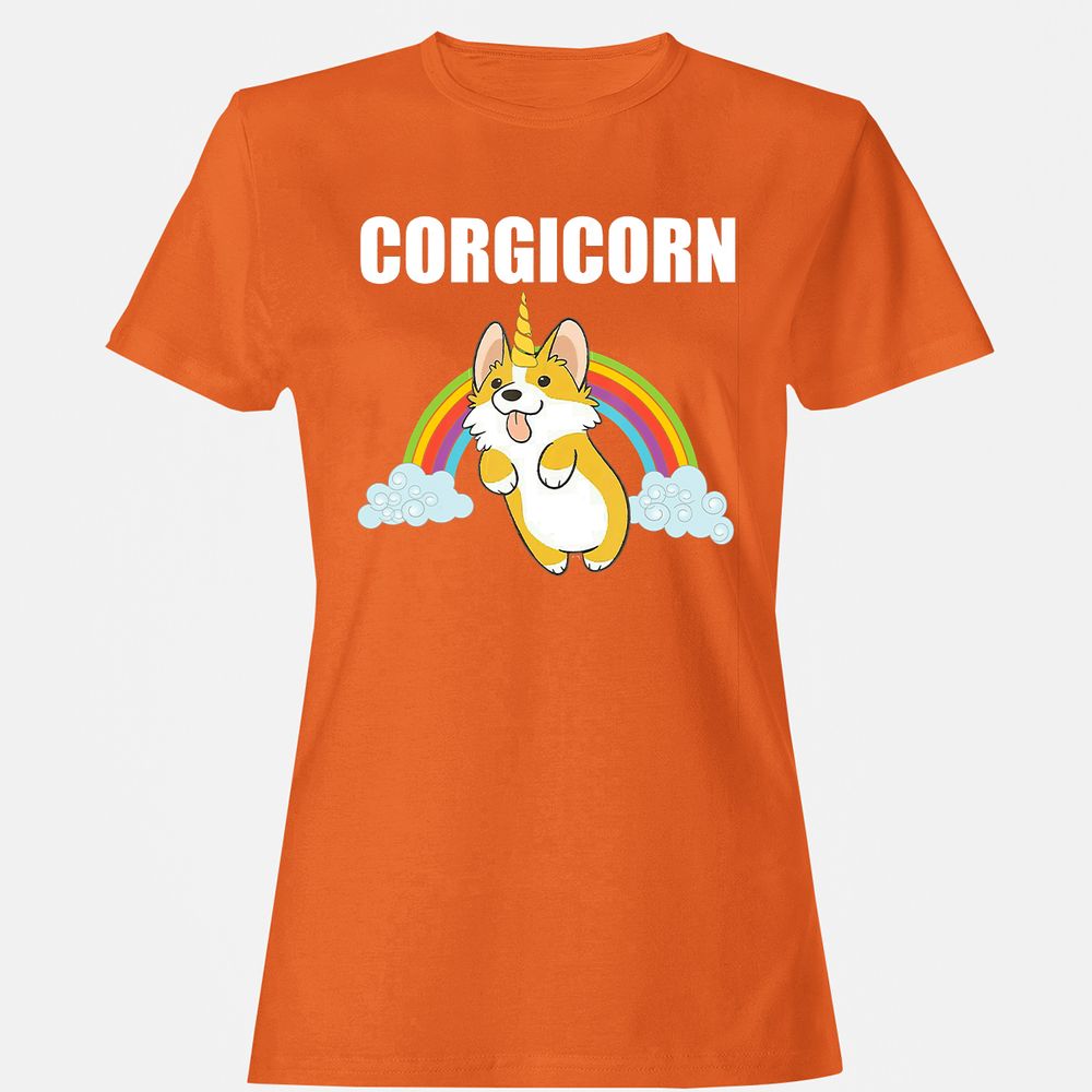 Women's T-Shirt - 2VHNPBQU - Orange - 11