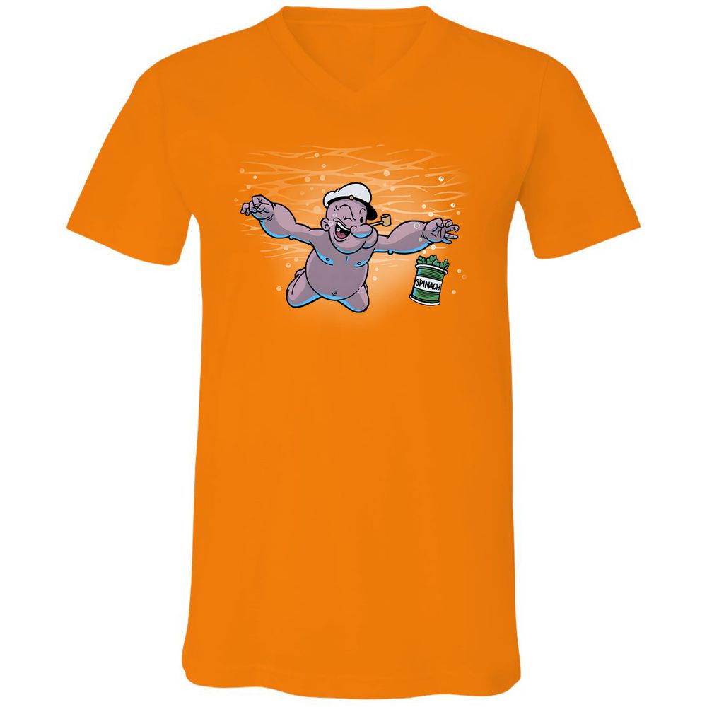 Unisex V-Neck T-Shirt - 6UETT1ZD - Orange - 11