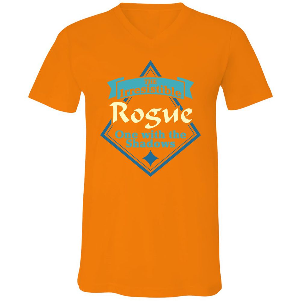 Unisex V-Neck T-Shirt - 9TS2EFKU - Orange - 11