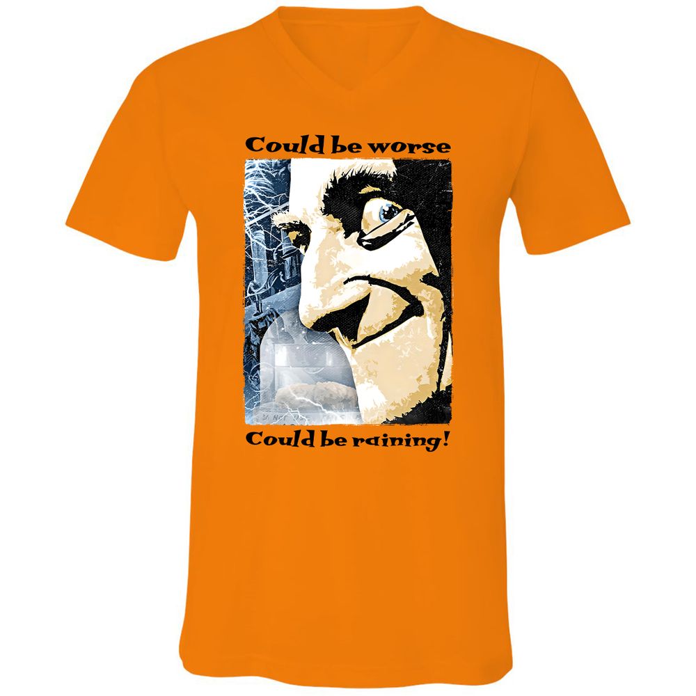 Unisex V-Neck T-Shirt - 1XJ32HF3 - Orange - 11