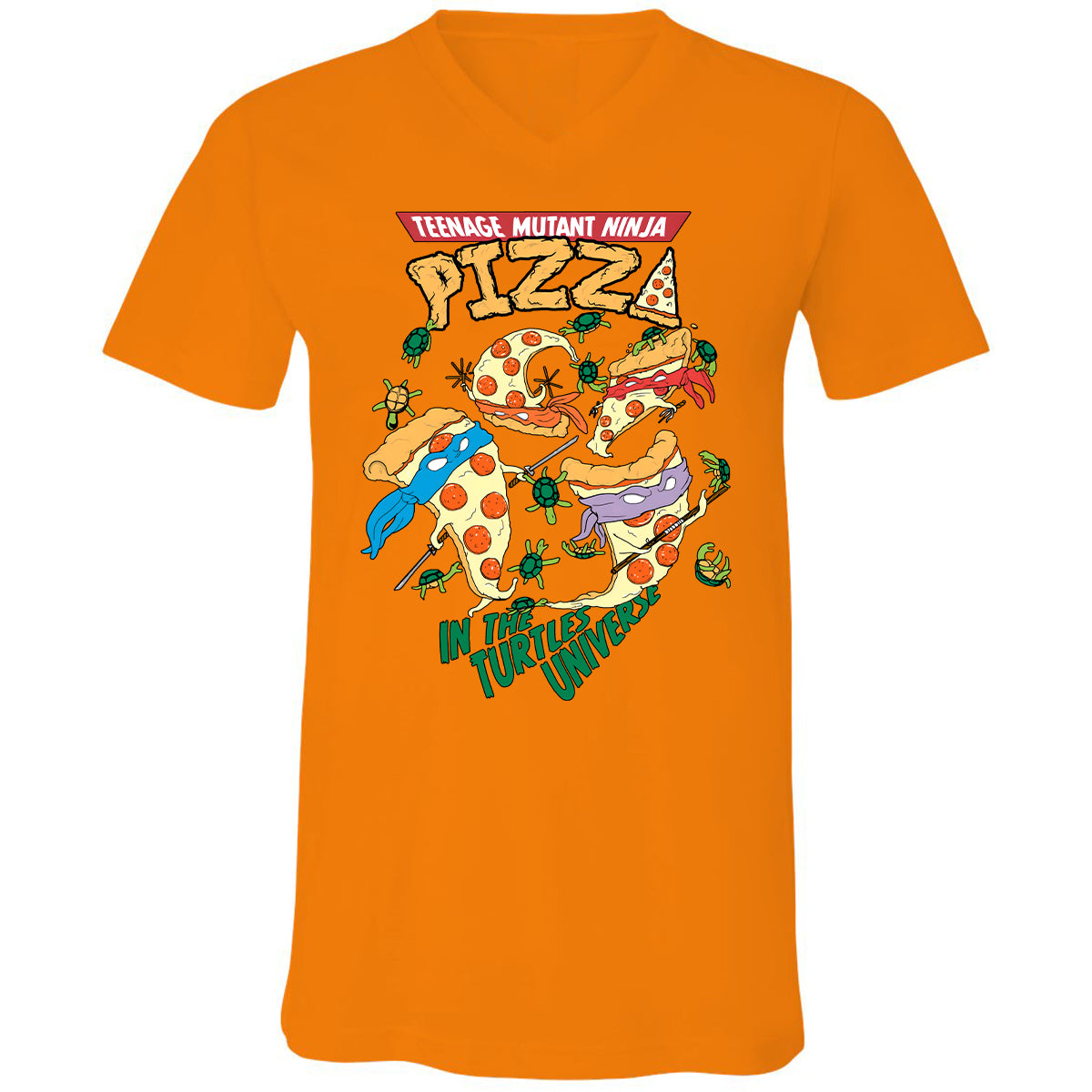 Unisex V-Neck T-Shirt - T64MUM64 - Orange - 11