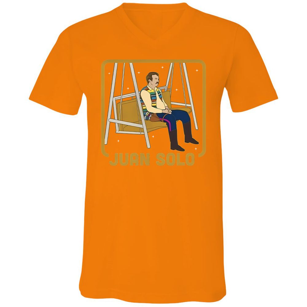 Unisex V-Neck T-Shirt - Y15PBV28 - Orange - 11