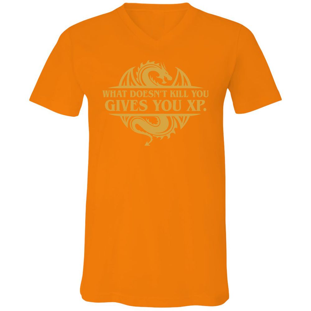 Unisex V-Neck T-Shirt - 6CMVKN7N - Orange - 11