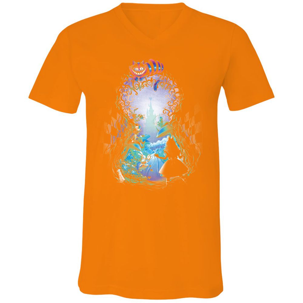 Unisex V-Neck T-Shirt - 91VVDS51 - Orange - 11