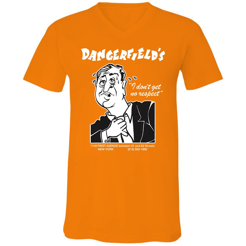 Unisex V-Neck T-Shirt - QSEUU3K2 - Orange - 11