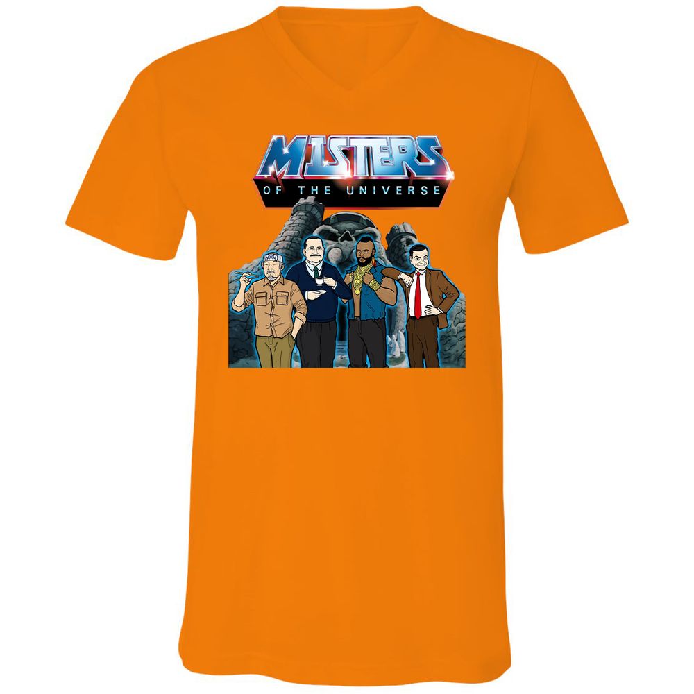 Unisex V-Neck T-Shirt - CRAYZQV6 - Orange - 11