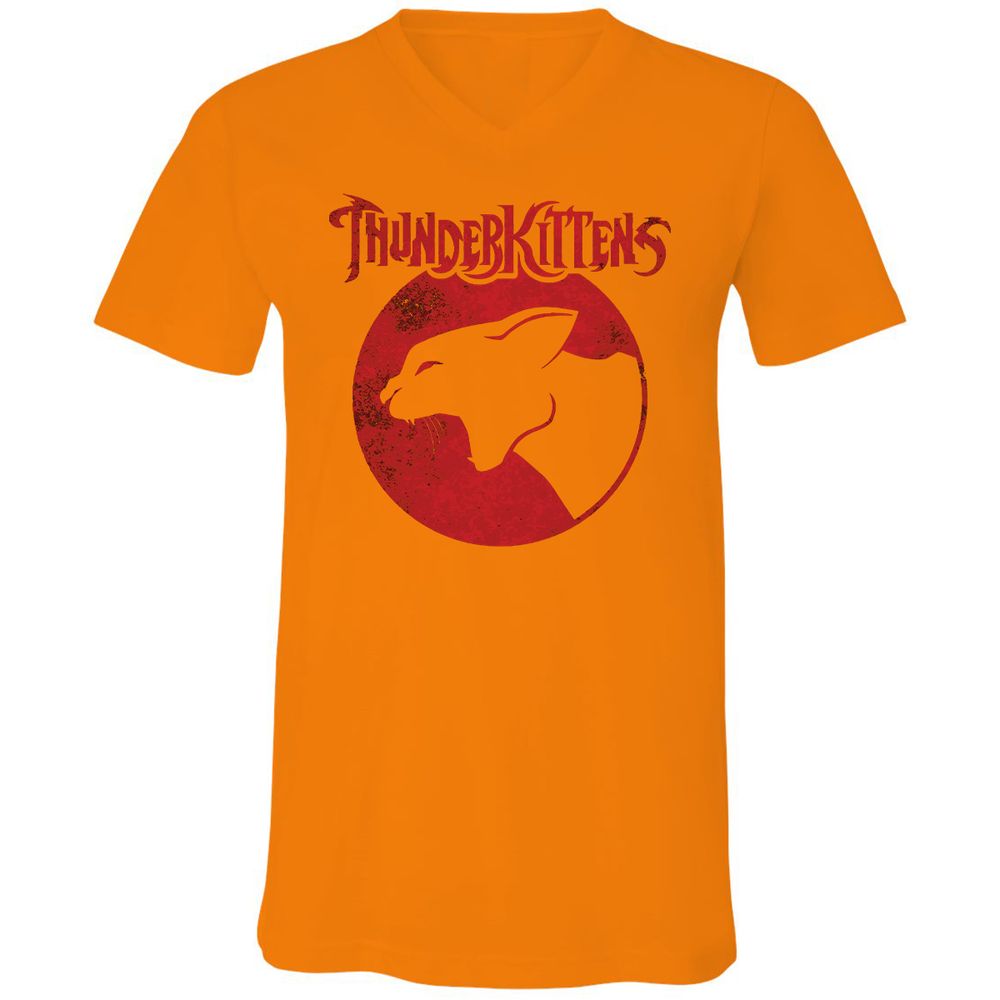 Unisex V-Neck T-Shirt - SSP8D438 - Orange - 11