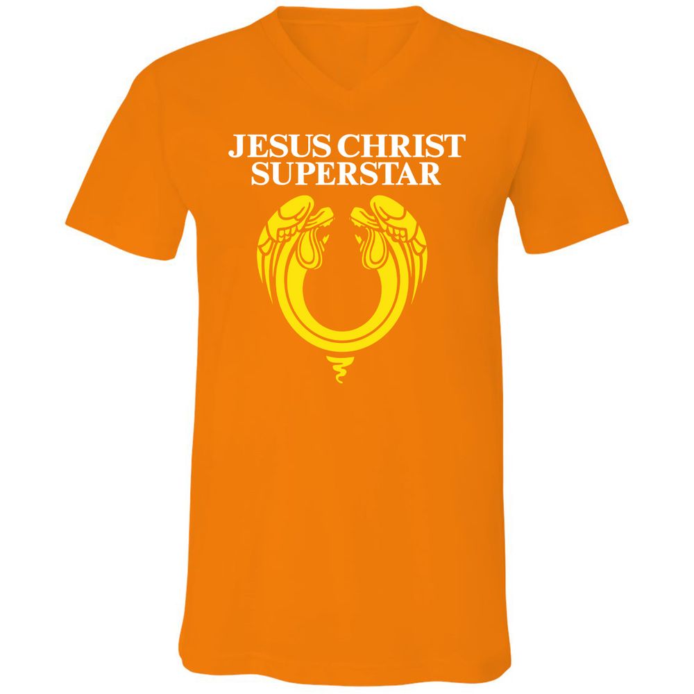 Unisex V-Neck T-Shirt - N18TJK59 - Orange - 11