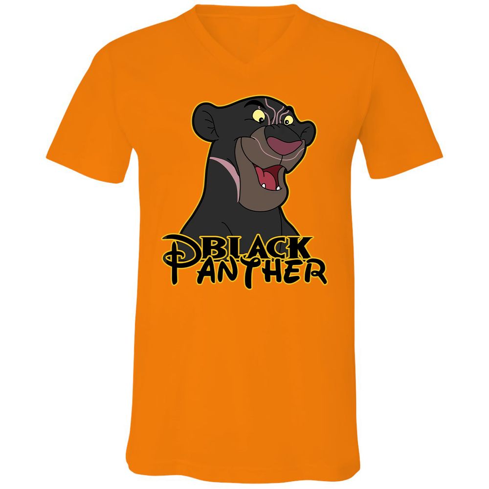 Unisex V-Neck T-Shirt - 7LRP445Z - Orange - 11