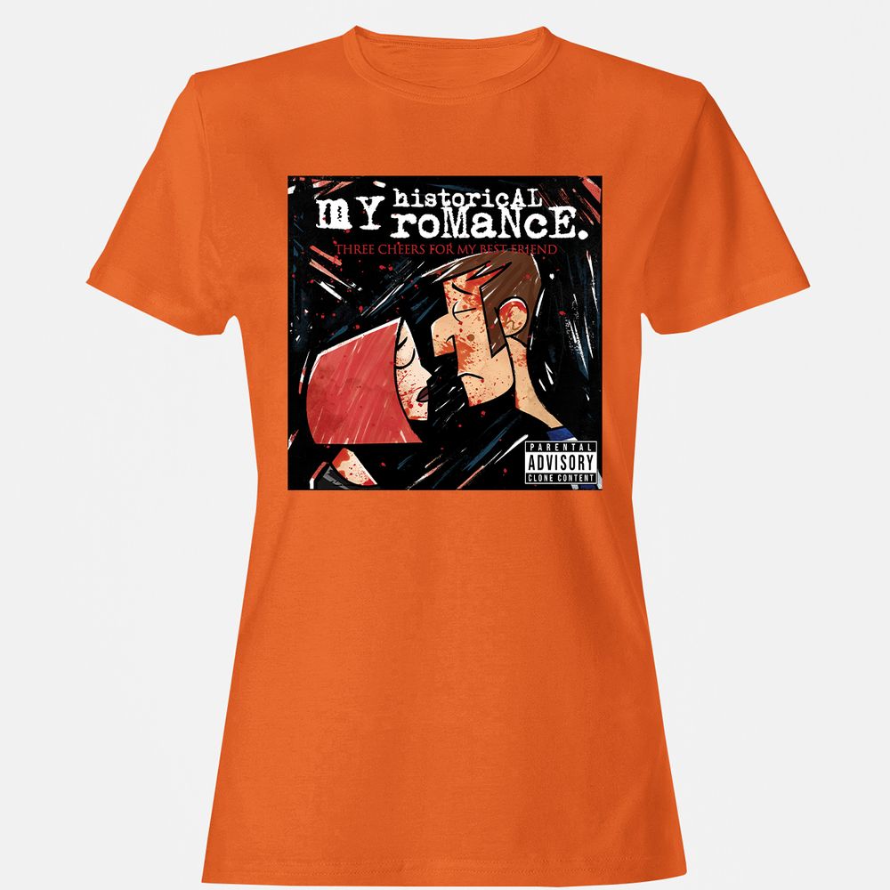 Women's T-Shirt - V9F8BXUR - Orange - 11