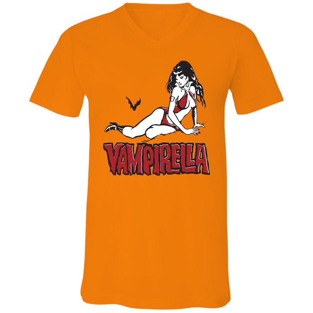 Unisex V-Neck T-Shirt - FKAESP1V - Orange - 11