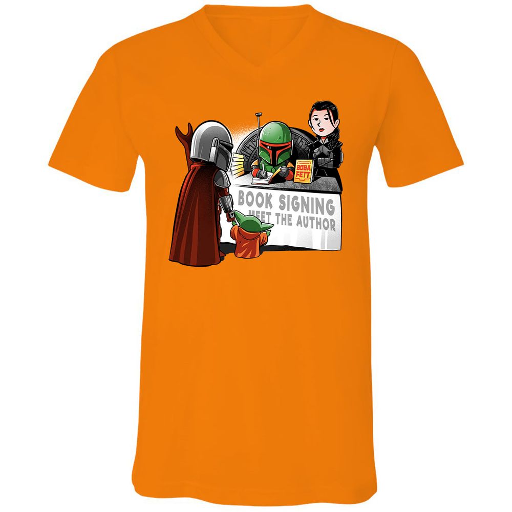 Unisex V-Neck T-Shirt - XLA39LRL - Orange - 11