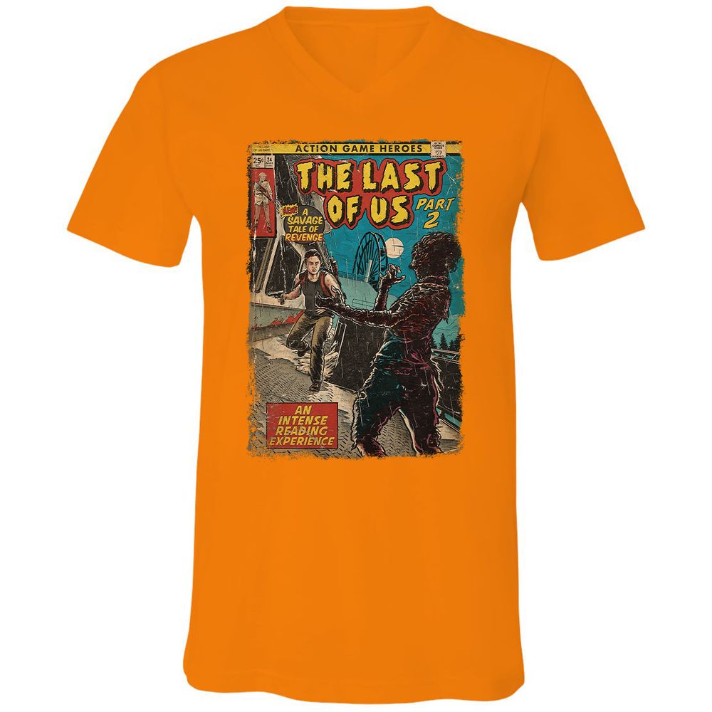 Unisex V-Neck T-Shirt - WPK3M4SE - Orange - 11