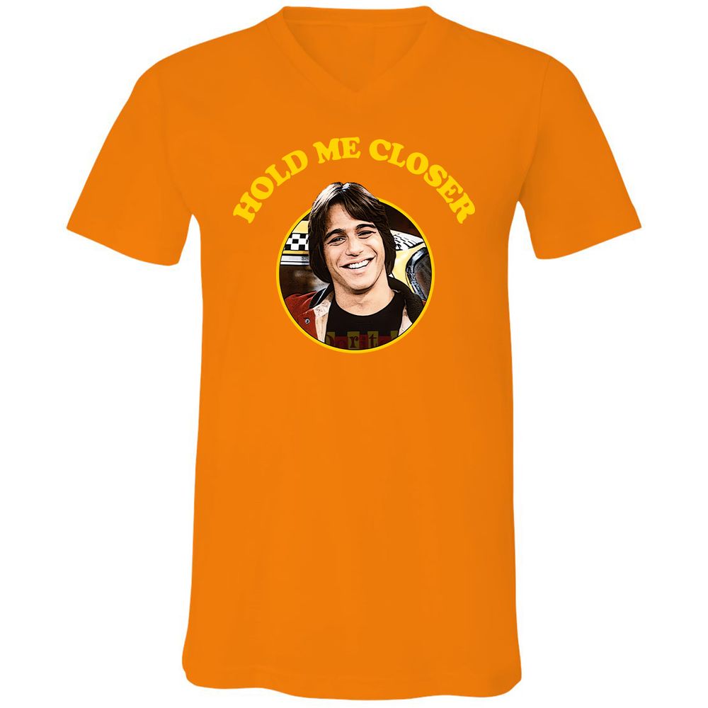 Unisex V-Neck T-Shirt - 4JC3JY5W - Orange - 11