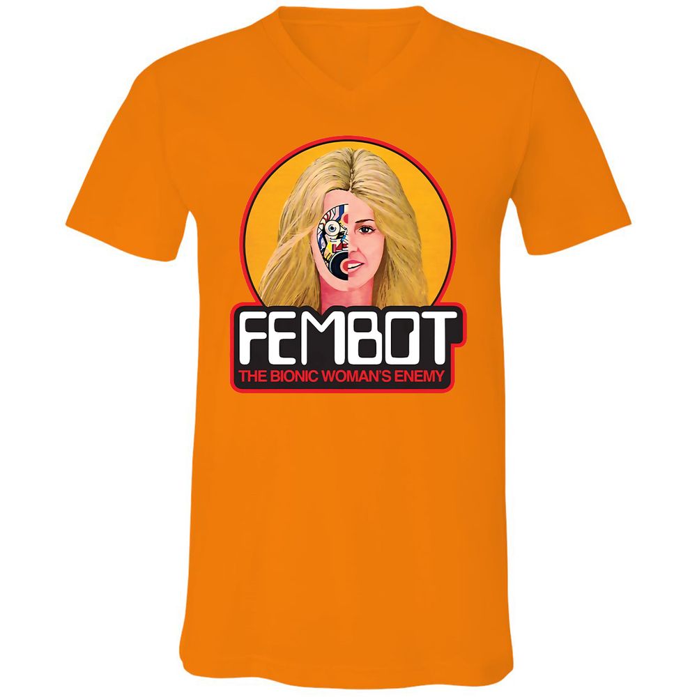 Unisex V-Neck T-Shirt - 1MANXV1W - Orange - 11