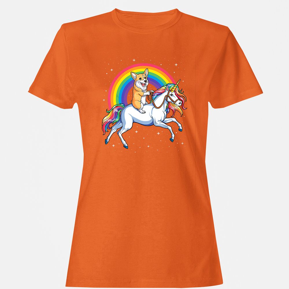 Women's T-Shirt - QVYRL5DG - Orange - 11