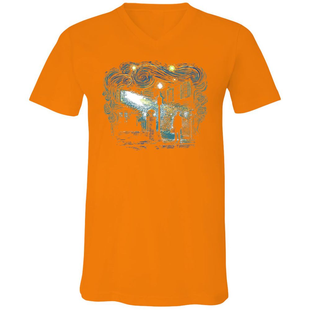 Unisex V-Neck T-Shirt - 92UGCPD8 - Orange - 11