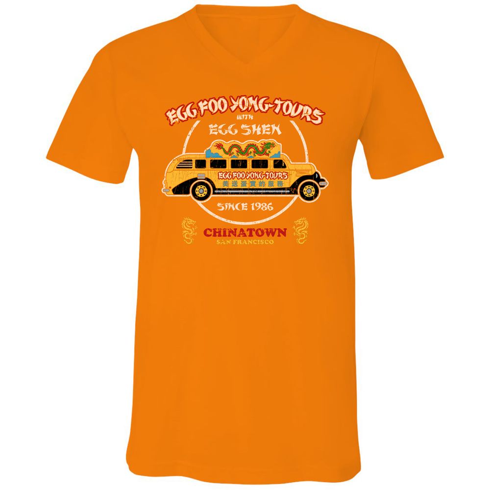 Unisex V-Neck T-Shirt - RTMN27JB - Orange - 11