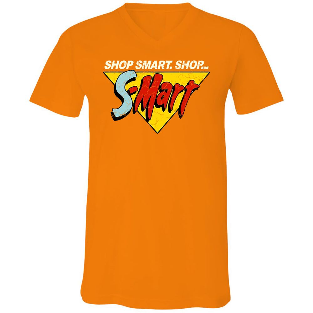 Unisex V-Neck T-Shirt - R8K31SNJ - Orange - 11