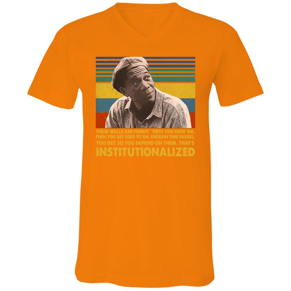 Unisex V-Neck T-Shirt - VDG36S2P - Orange - 11
