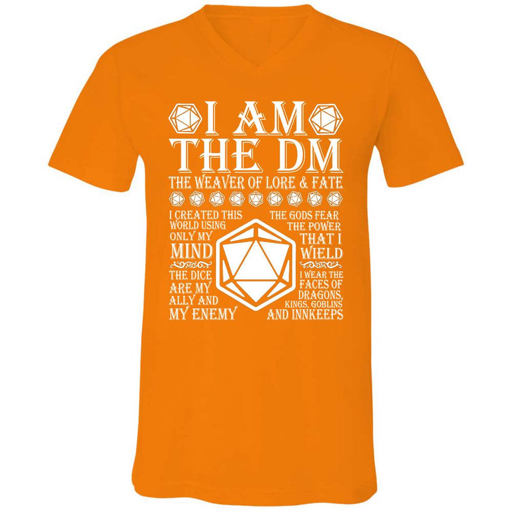 Unisex V-Neck T-Shirt - ED65QE7S - Orange - 11