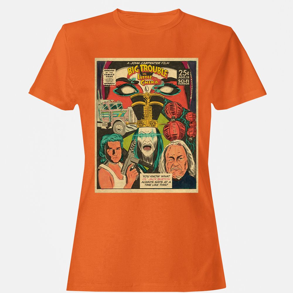 Women's T-Shirt - CTGU2KLP - Orange - 11